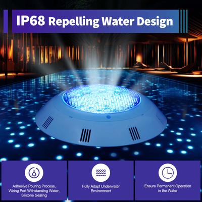 Éclairages de piscine pour piscine enterrée, Éclairage de piscine enterrée LED 45W, Éclairage de piscine sous-marin à changement de couleur pour niches humides de 11,6"