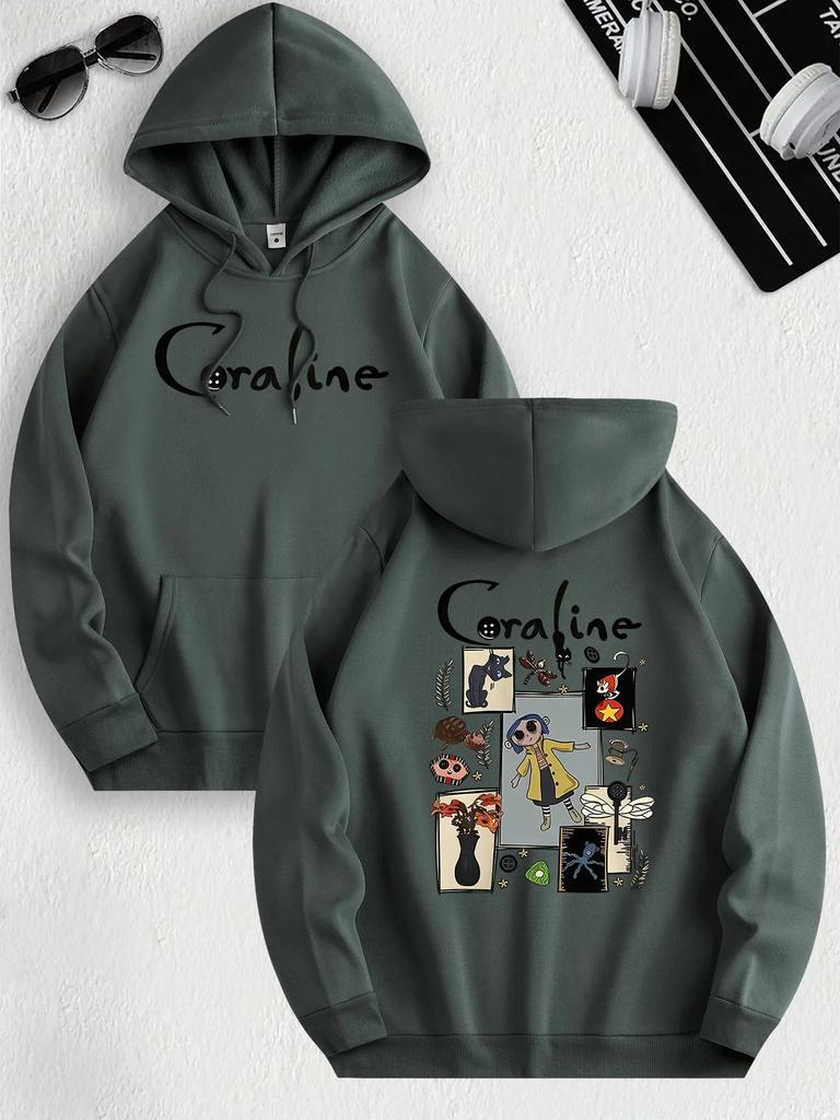 Autumn/Winter Street Style Hoodie, Caroline Theme, Men's Casual Hoodie, Made of Polyester, Long Sleeves, Regular Fit, Slightly Elastic.
