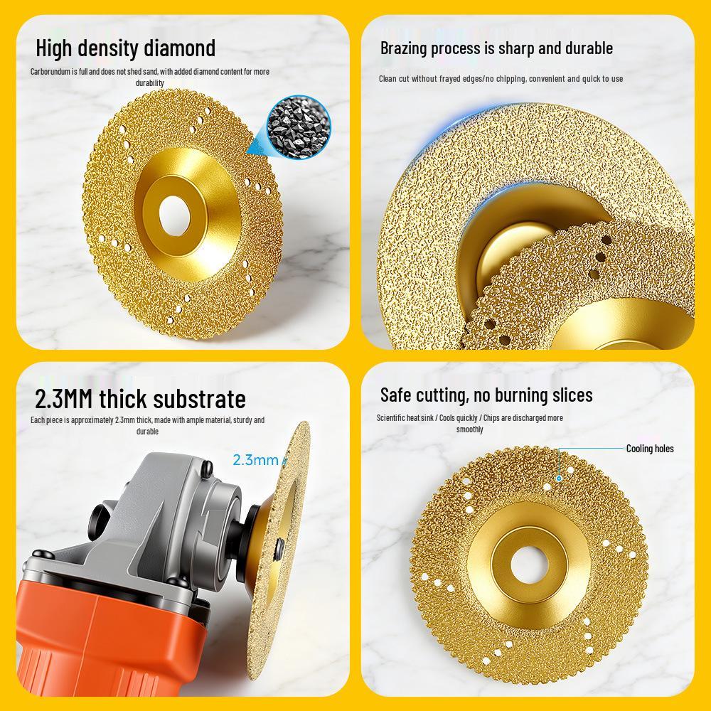 Diamond Brazed Marble and Tile Grinding Disc for Angle Grinders