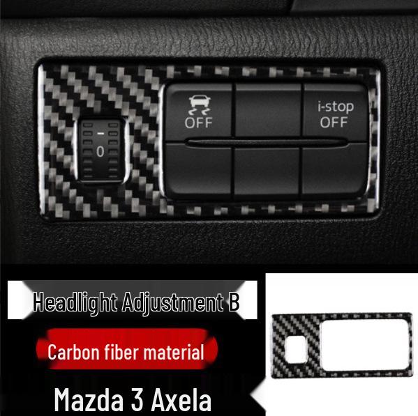 

Mazda Axela CX-45 Atenza Переключатель противотуманных фар Салон Отделка из углеродного волокна