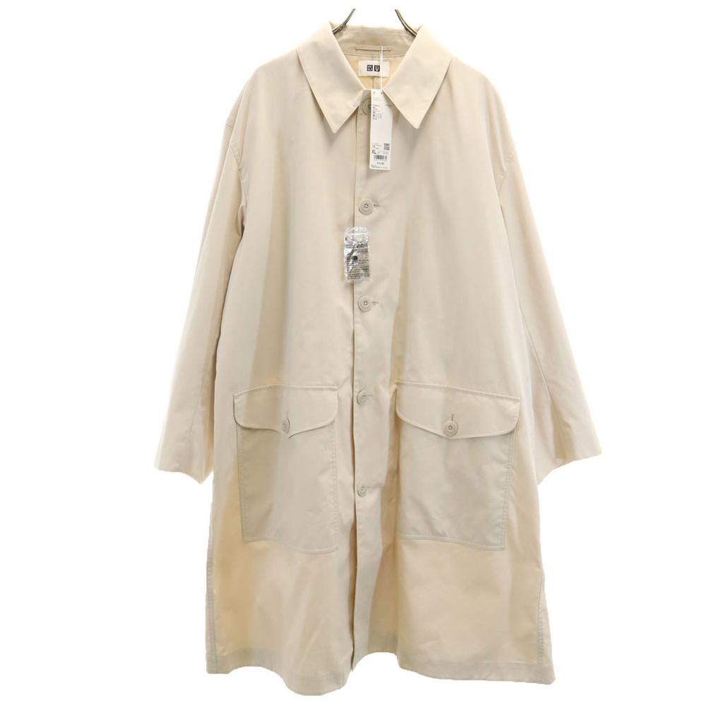 unused UNIQLO Oversize Stainless collar coat XL natural Tagged Men's Used