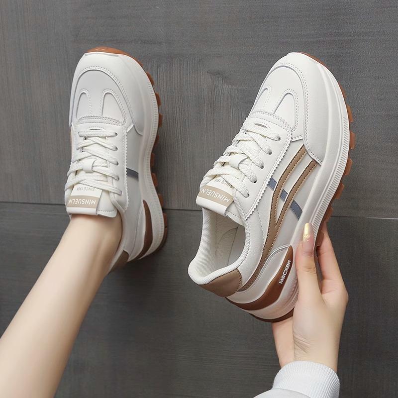 Sneakers Women's Spring 2025 New Versatile Platform Lightweight Running Shoes Lightweight Casual Forrest Gump Shoes Factory Direct Sales