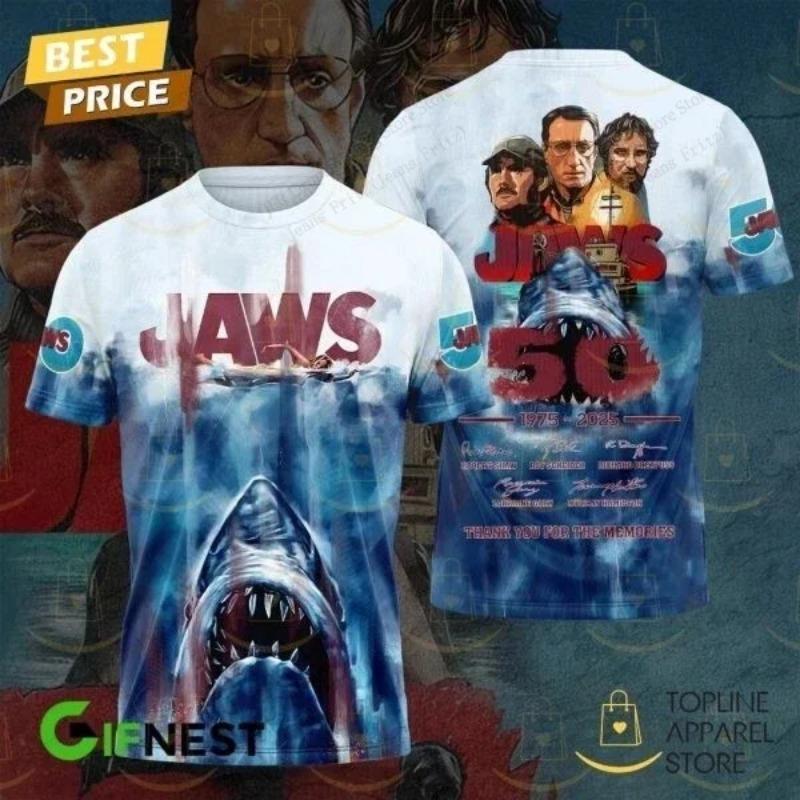 

3D Друк Спортивна Швидкосохнуча Дихаюча Чоловіча Футболка Фільм Щелепи Модна Хіп-хоп Вулична Харадзюку Рок Повсякденна Класична Коротка Рукава Верх 6XL