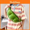 Bolsa de Ombro de Pelúcia Adorável Para Meninas Bolsa Macia de Grande Capacidade Fofa em Forma de Ervilha