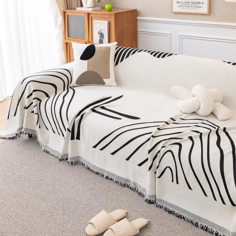 Thicken Chenille Sofa Cover Blanket Four Seasons Universal Sofa Throw Blanket Towel Modern Simple Dust Protector Case Home Decoe