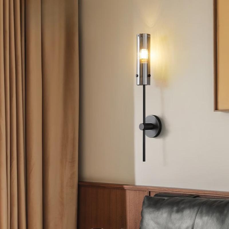 Minimalist Brass Bedside Wall Lamp