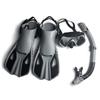 Diving Goggles Three-Window High Clear Diving Mask with Full Dry Snorkel and Adjustable Fins  for