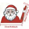 Car Rear Wiper Decal Christmas Santa Claus Elk Xmas Novelty Sticker for Car Wiper Window Decals Christmas Decoration Ornaments