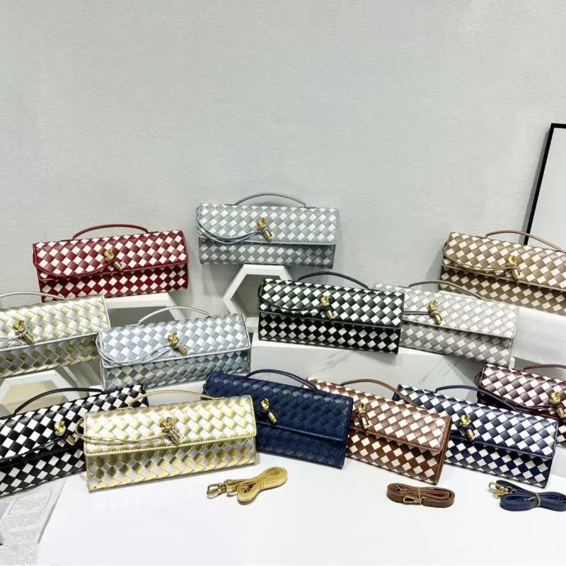 Women's bag New metal lock woven bag Crossbody bag Baguette bag Hand bag Versatile shoulder bag