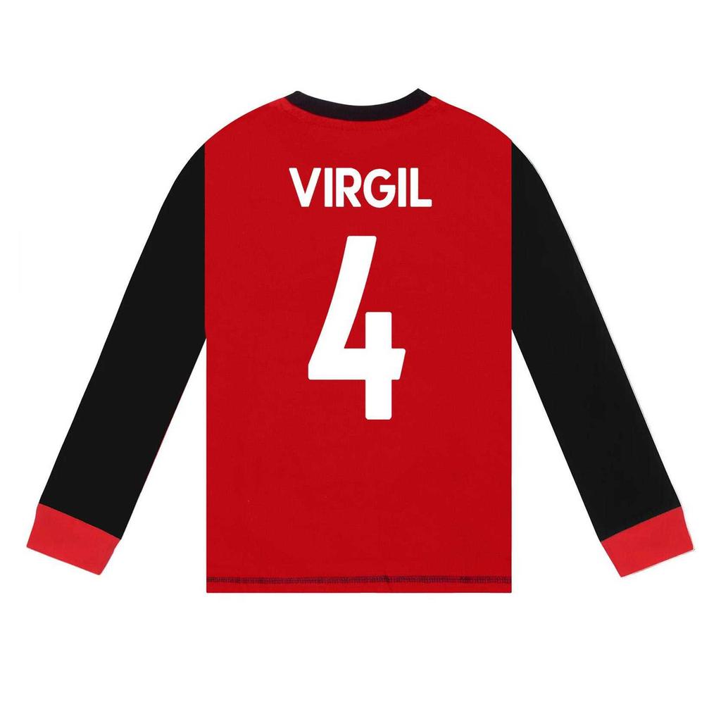 Liverpool FC Boys Virgil 4 Long-Sleeved Long Pyjama Set
