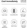 Vissko Portable Hanging Neck Fan Mini Fans with Adjustable Lanyard Bladeless USB Rechargeable Sports Cooling Fan for Kids Travel