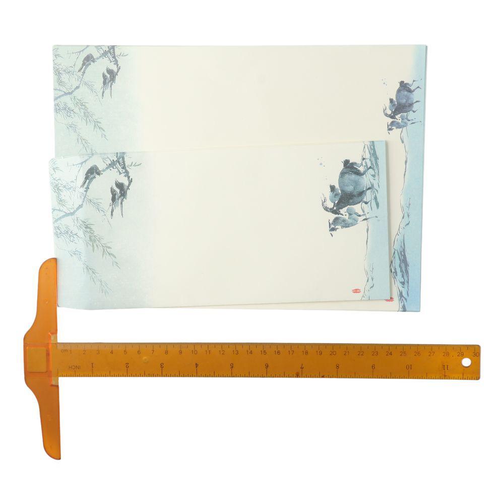 Sada dopisního papíru a obálek v čínském stylu A4 Psací papír Tisk Papír na psací potřeby Kancelář