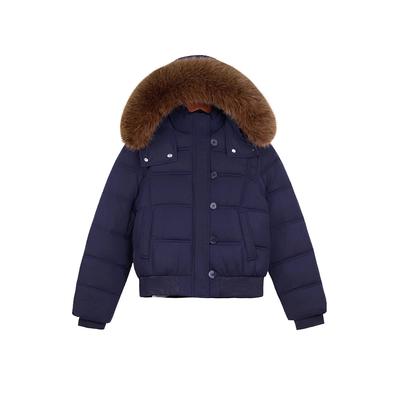 Winter Big Fur Collar Hooded Short Down Cotton-padded Jacket Female Slim Cotton-padded Jacket