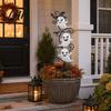 Dekorative Gartenstäbe für Halloween Geisterstab LED-Licht Wasserdichte Bodenlampe Lampe Außenhof Rasenweg Dekoration Feiertagsdeko Atmosphäre