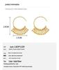 Elegant Light Luxury Real Gold-Plated Copper Stud Earrings - European & American Style for Women