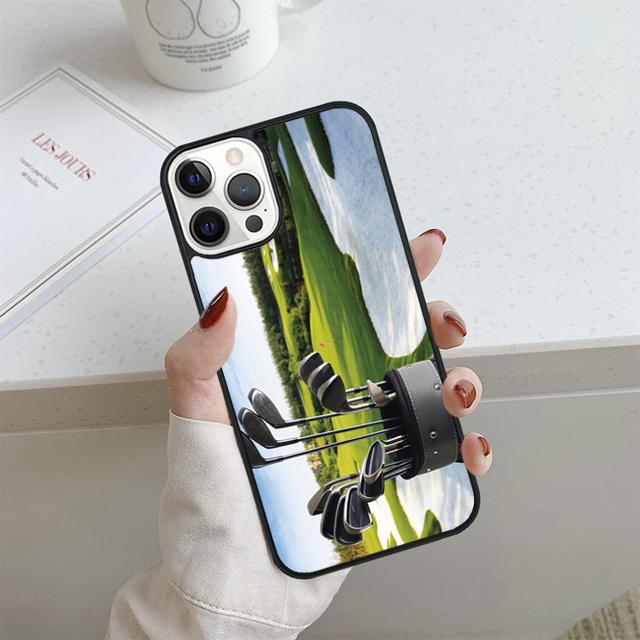 Sport Golf Ball Course Field Phone Case For iPhone 17 Air 14 15 16 13 12 Cover For Apple Pro Max Plus Coque