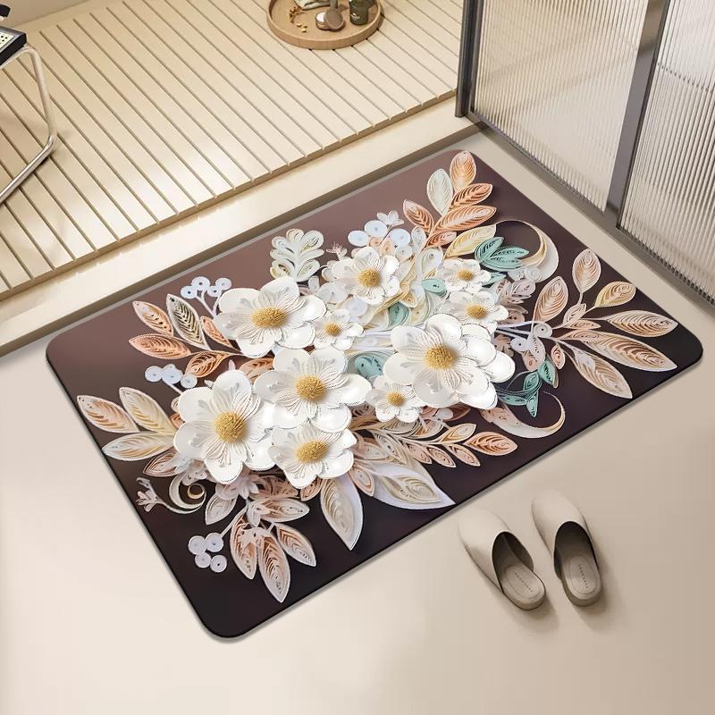 Toilet Floor Mat, Diatom Mud Absorbent Mat, Bathroom Toilet, Toilet Non-slip Mat, Foot Pad Carpet At the Door