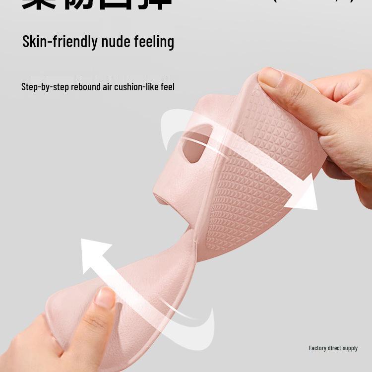 Portable Foldable Anti-Slip Shower Slippers for Men and Women - Ideal for Travel and Hotel Use