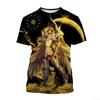Hot Selling Anime Saint Seiya Printing T-shirts 3D Men/Women Short Sleeve Tee Shirt Summer Fashion Harajuku Men's Cartoon Tops