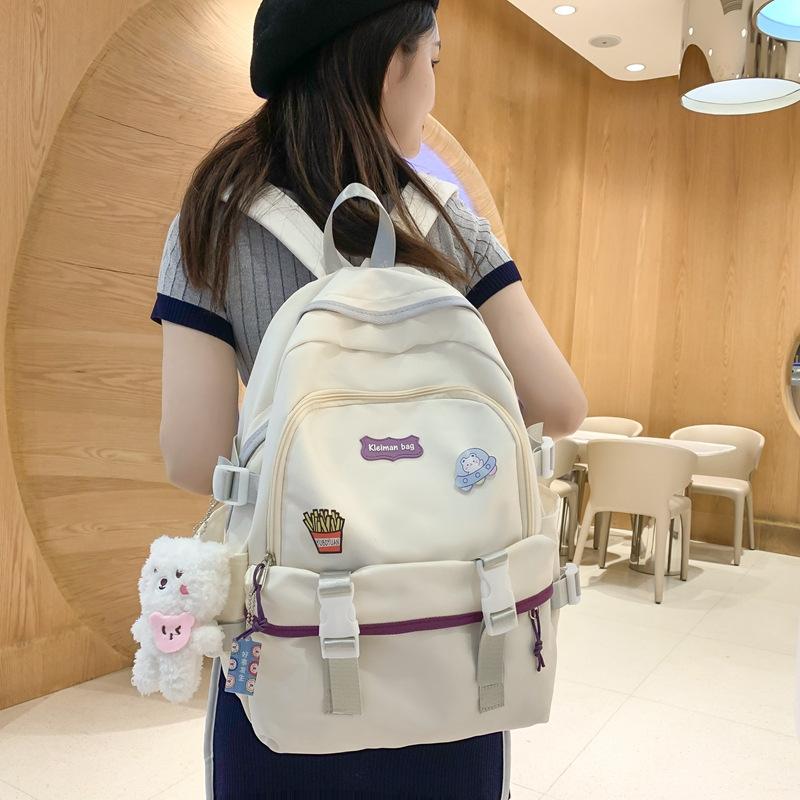 Schoolbag Japanese Cute Schoolbag Junior High School Girls High Value Niche Ins Style College Students Design Sense Travel Backpack