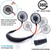 2022 Fashion Power Saving Hand-free Neck Fan Usb Fan Sport Mini Portable Hanging Neckband Fan