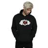 Disney Mens Mickey Mouse Heart Hands Hoodie