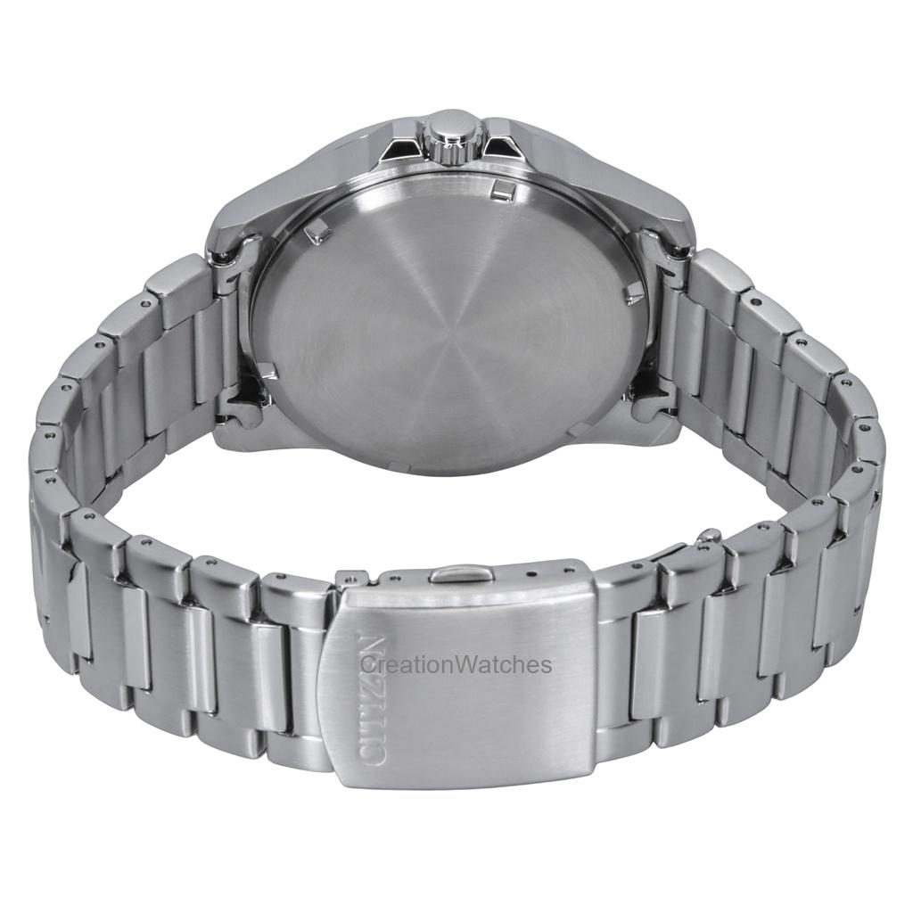 Citizen Ανδρικό ρολόι Marine Eco-Drive από ανοξείδωτο ατσάλι πράσινο καντράν AW1811-82X 100M