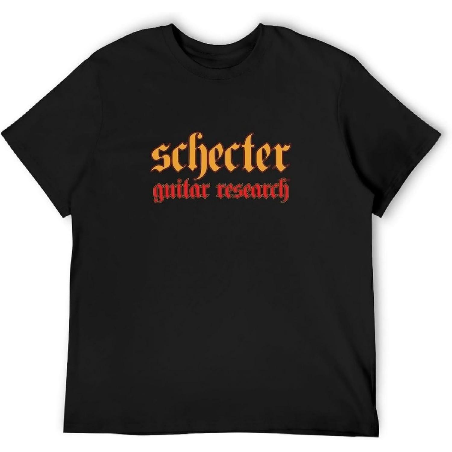 HAOTO Schecter Guitar Research Футболка с принтом для мужчин Черная S чёрный