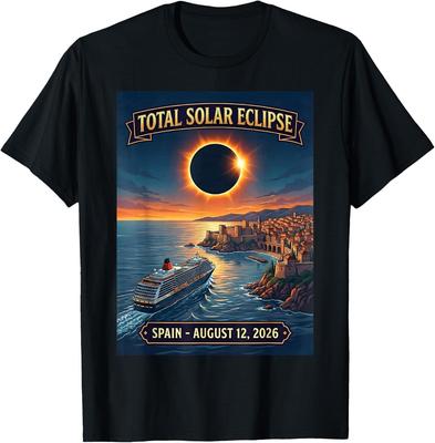 Total Solar Eclipse Cruise 2026 Spain August 12 2026 T-Shirt