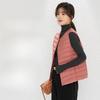 Women's V Neck Sleeveless Down Vest Regular Fit Casual Style Reversible Neckline Waistcoat
