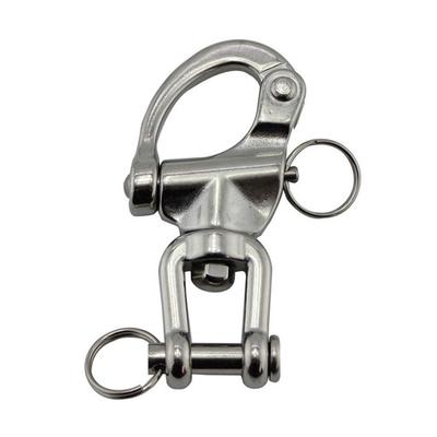 Pair Jaw Snap Shackle Quick Release Diving Clips for Sailboat Spinnaker Halyard Marine Use