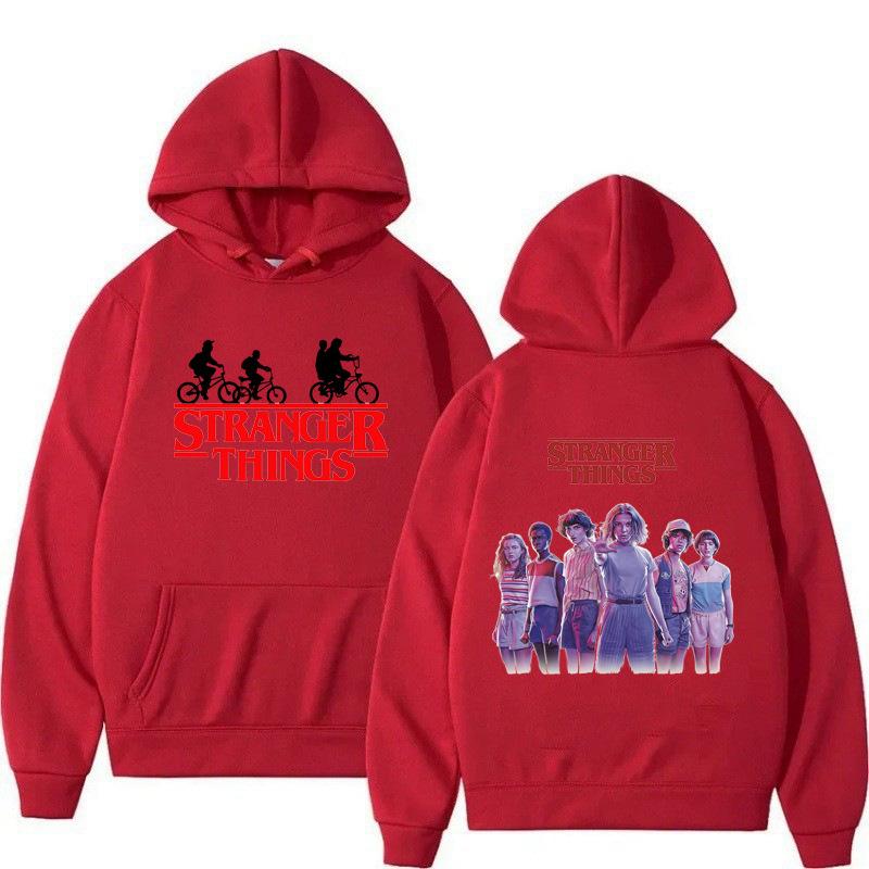 Men's and Women's Fleece Sweater Jumper Hoodie Anime hoodieStranger Things4