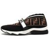 Fendi Women's FF Motif Rockoko Sneaker 'Black Brown' 8E6701A5JFF14ZV