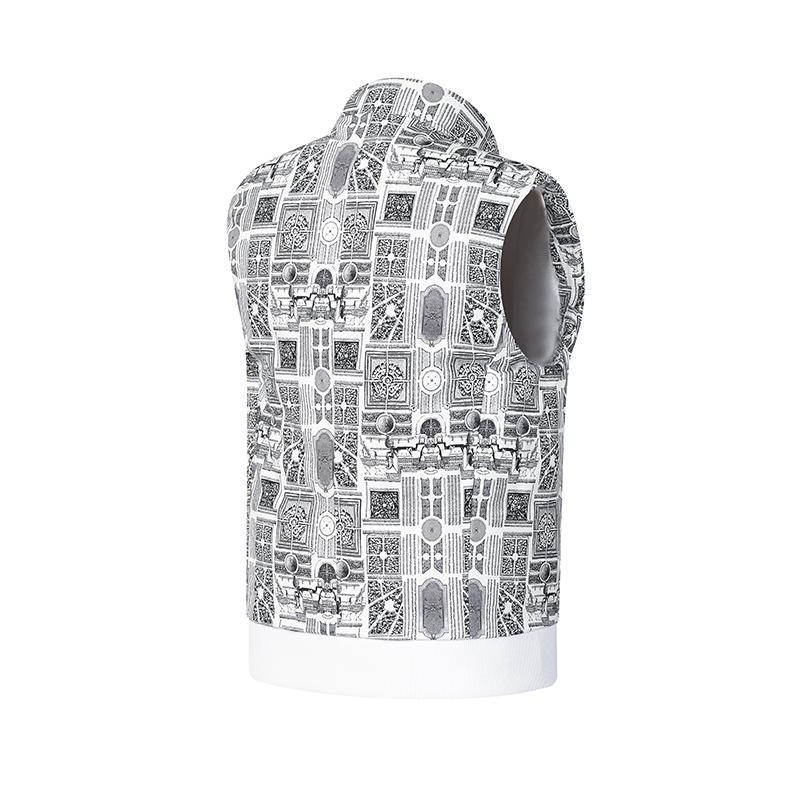 Fila Golf Series Full Print Fashion Warm Vest Women Vests A11W445928FZA
