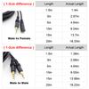 1.5/3/5/10M 3.5mm Stereo Male to Female Audio Extension Cable Cord for Headphone TV Computer Laptop MP3/MP4 Earphone E3Good product
