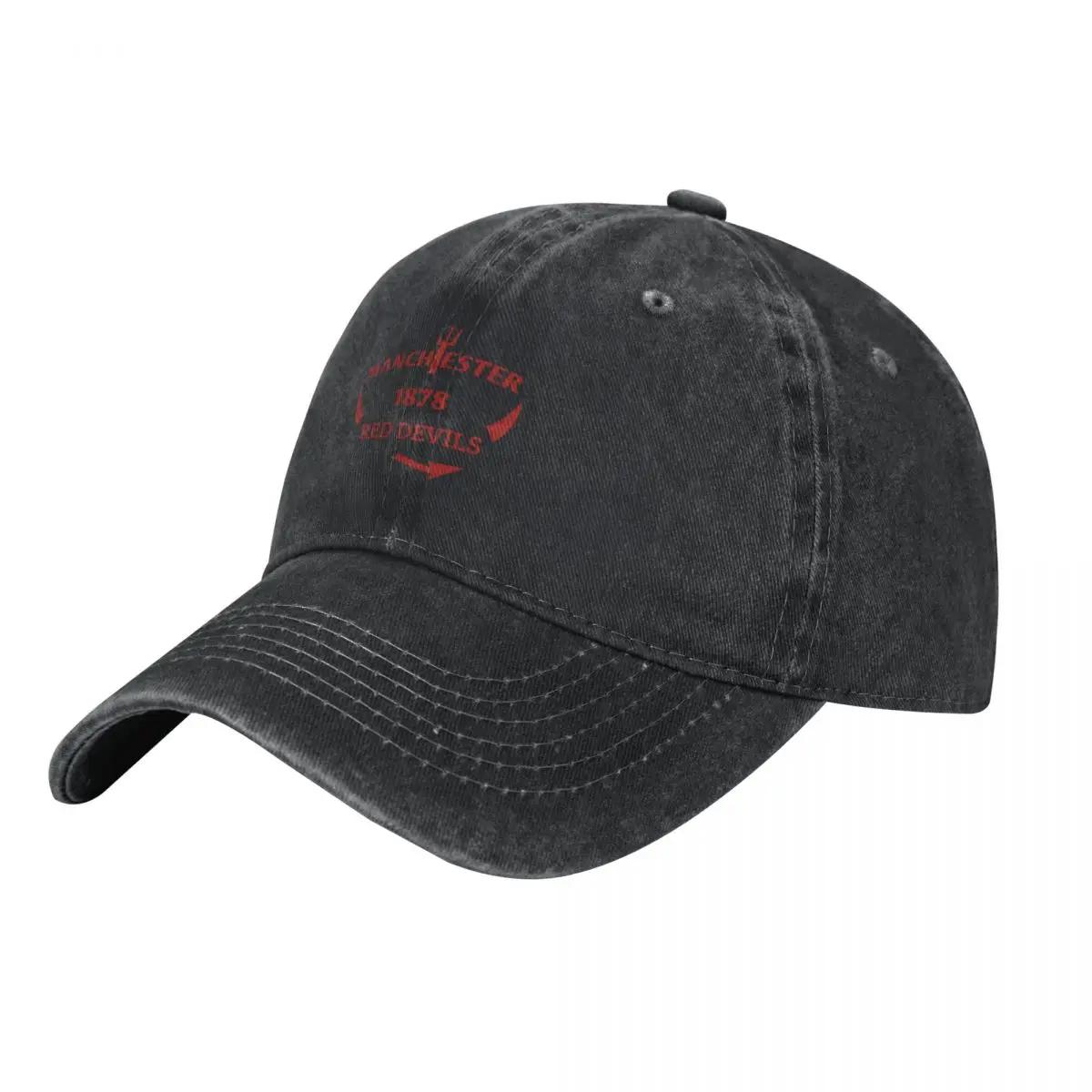 Devils Of Unisexchester Unisexchester Is Red Baseball Caps Snapback Washed Denim Hats Casquette Streetwear Baseball Cowboy Hat One Size