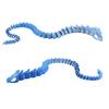 3D Printed Blue Silver Mecha Battle Dragon, Model Ornaments, Entertainment Toys, 3D Multi-Color Printing Technology Gifts