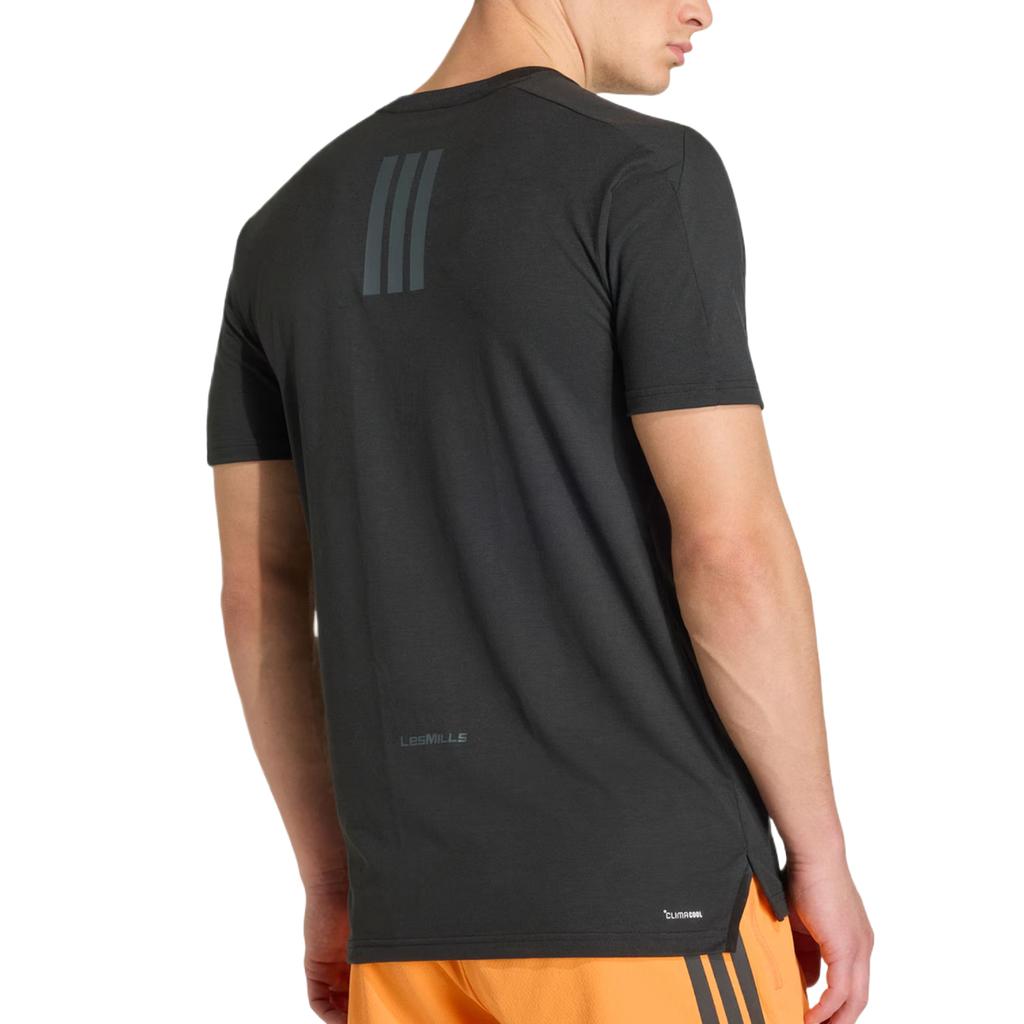 Adidas X Les Mills Solid Slim Fit Comfortable Logo Quick Dry T-Shirt Men Tops KS5908