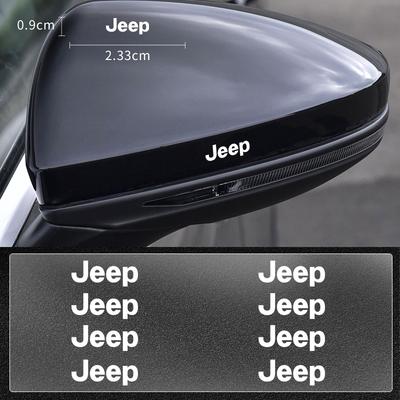 Fashion Car Logo Stickers Metal Emblem Decor Decals Accessories For Wrangler Grand Cherokee Compass Renegade Cherokee Gladiator