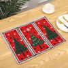 New Christmas Supplies Cartoon Santa Claus Placemat Christmas Ornaments Dining Table Insulation Pad Christmas Tree Decoration