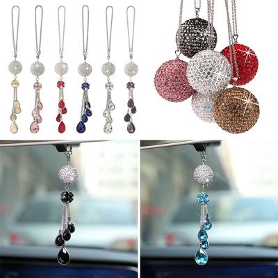 Bling Car Crystal Pendant Rhinestone Car Interior Hanging Decoration