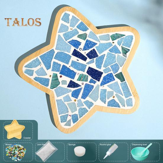 Mosaik-Bastelset zum Herstellen von Untersetzern für Erwachsene, DIY-Set aus Glasmosaikfliesen, Keramikkunst, Massenmaterialpaket für Frauen, Kinder, Senioren, handgefertigte Geschenke