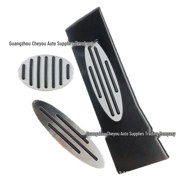 MINI Style Stainless Steel Non-Slip Throttle & Brake Pedal Set