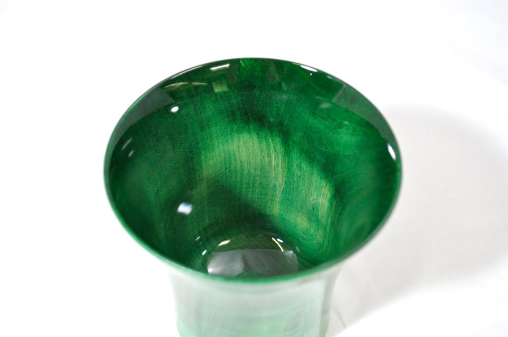 Yamanaka Lacquerware Kashoan Colorful Cool Cup Presentation Green (with Box) SX-326