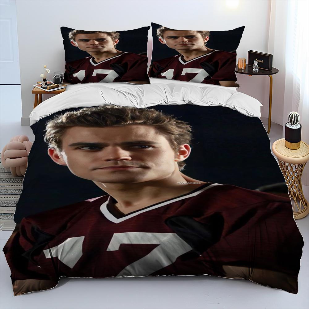 The Vampire Diaries Comforter Bedding Set,Duvet Cover Bed Set Quilt Cover Pillowcase,King Queen Size Bedding Set for Adult Child
