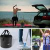 20L Easy Hold Foldable Bucket Outdoor Camping Fishing Travel Water Storage Bag Best Water Resist Water Bags Fishing Accessories Supplies