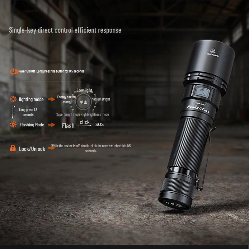 FENIX C7 V2.0 High-Power Tactical Flashlight