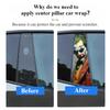 1 pz/2 pz Graffiti Divertente Joker Così Serio Adesivi per Auto Impermeabili Decalcomanie in Vinile per Auto Decorazione Anime per Montante B dell'Automobile