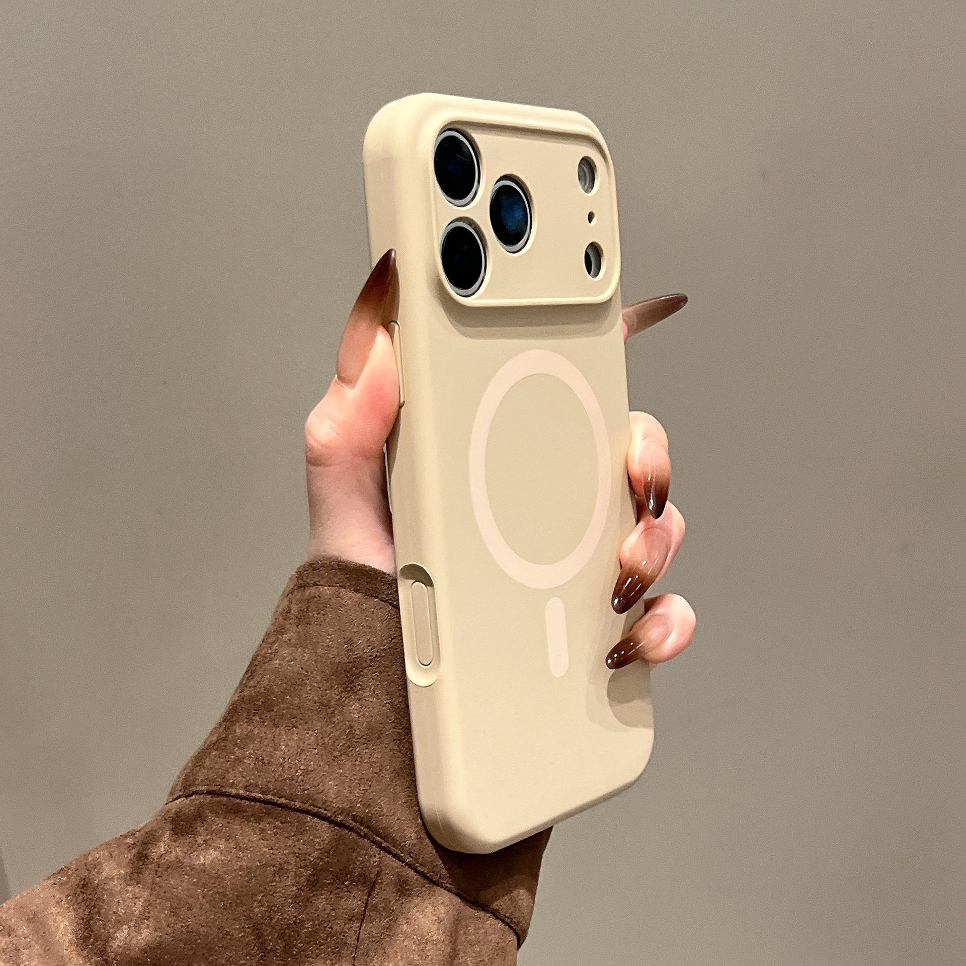 

Magnetic Liquid Silicone Case for iPhone 17 Pro Max - Full Coverage, Skin-Feel Protection 12ProMax