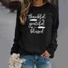 2026 Women's English Letter Pattern Round Neck Hoodie